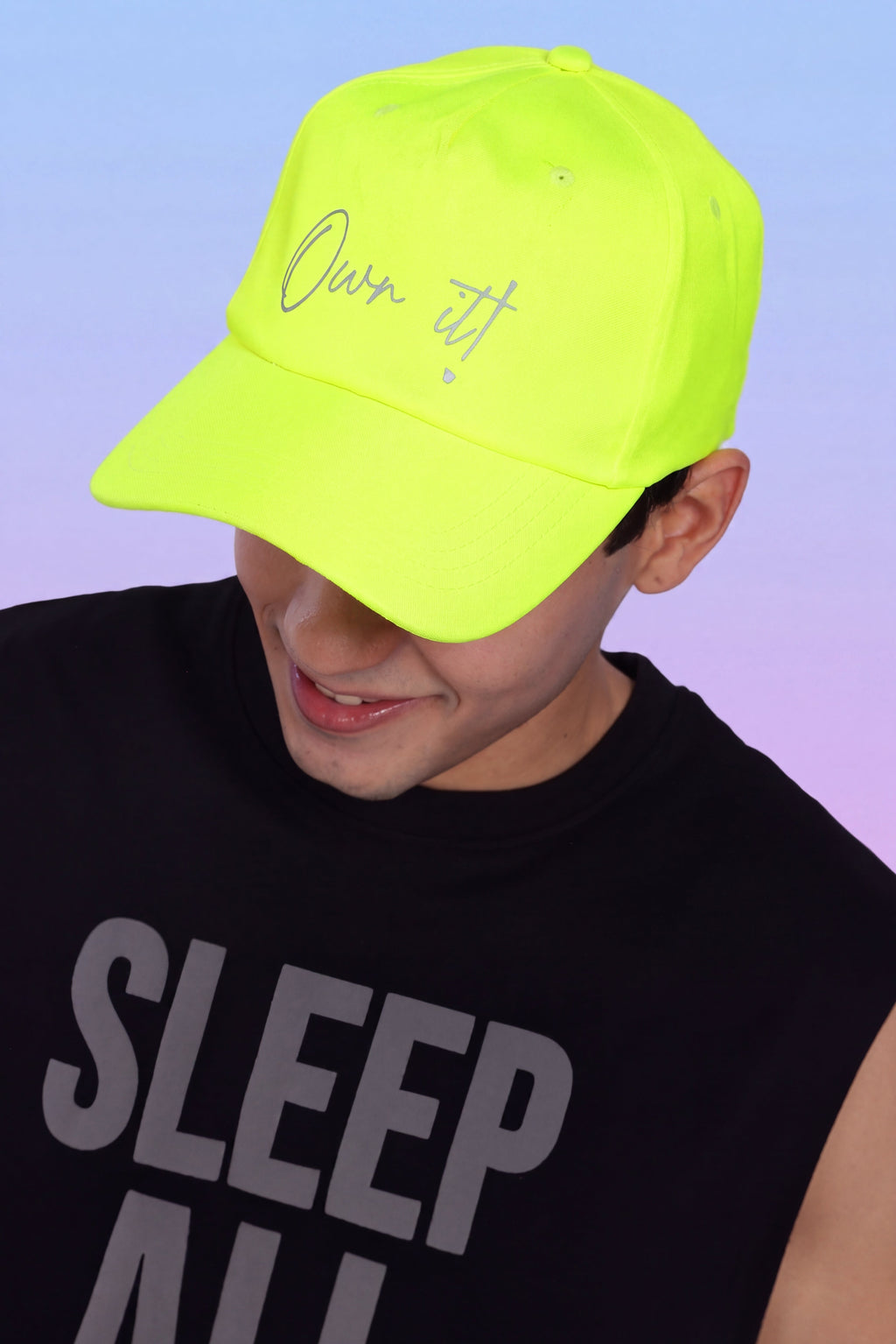 Green Printed Cap