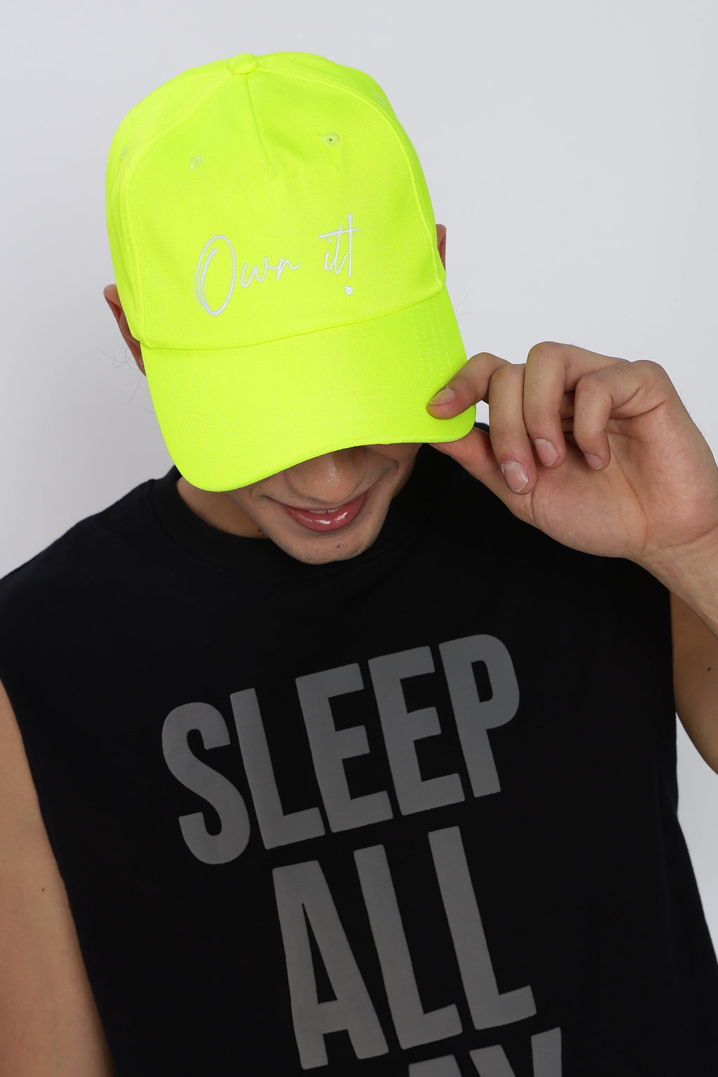 Green Printed Cap