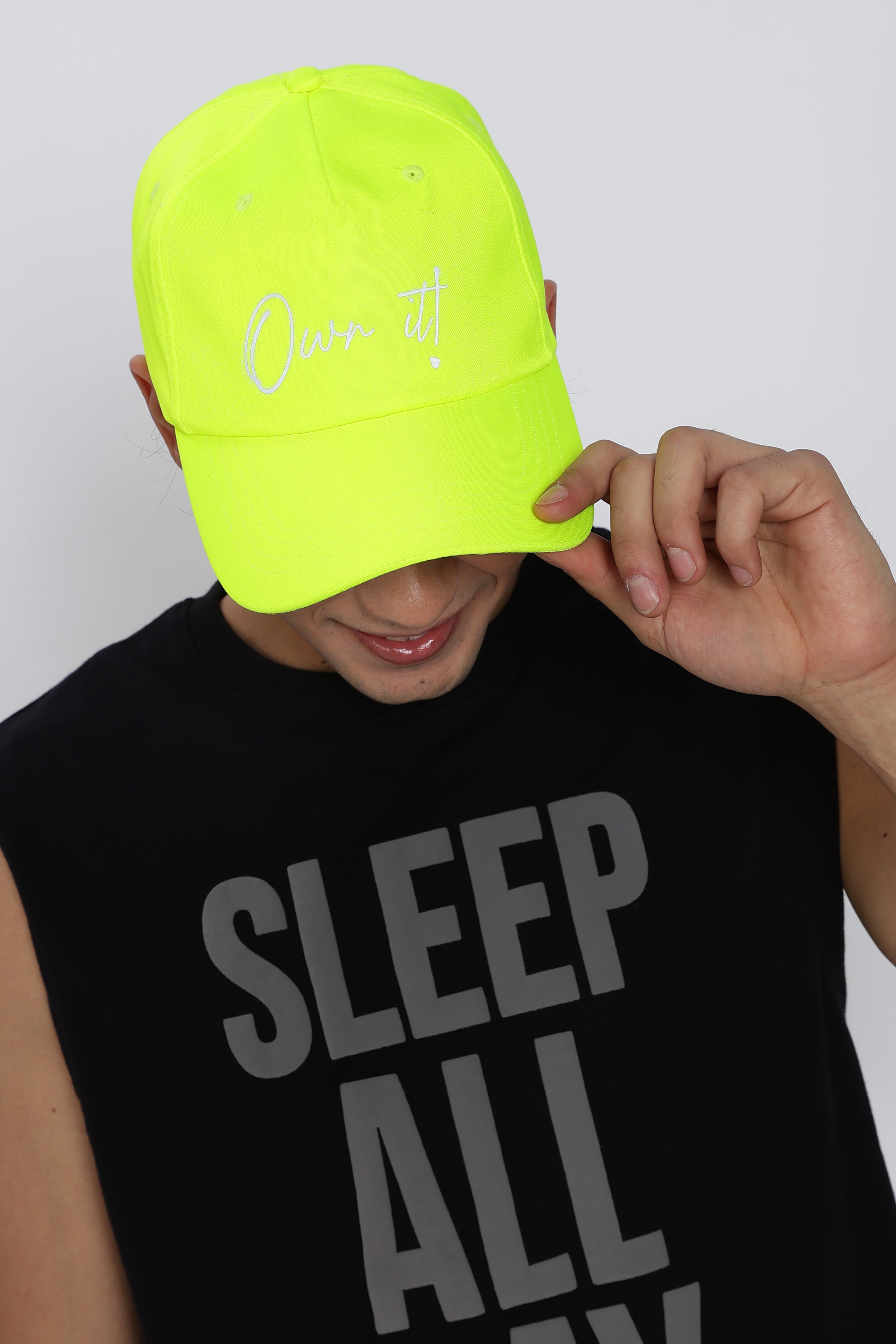 Green Printed Cap
