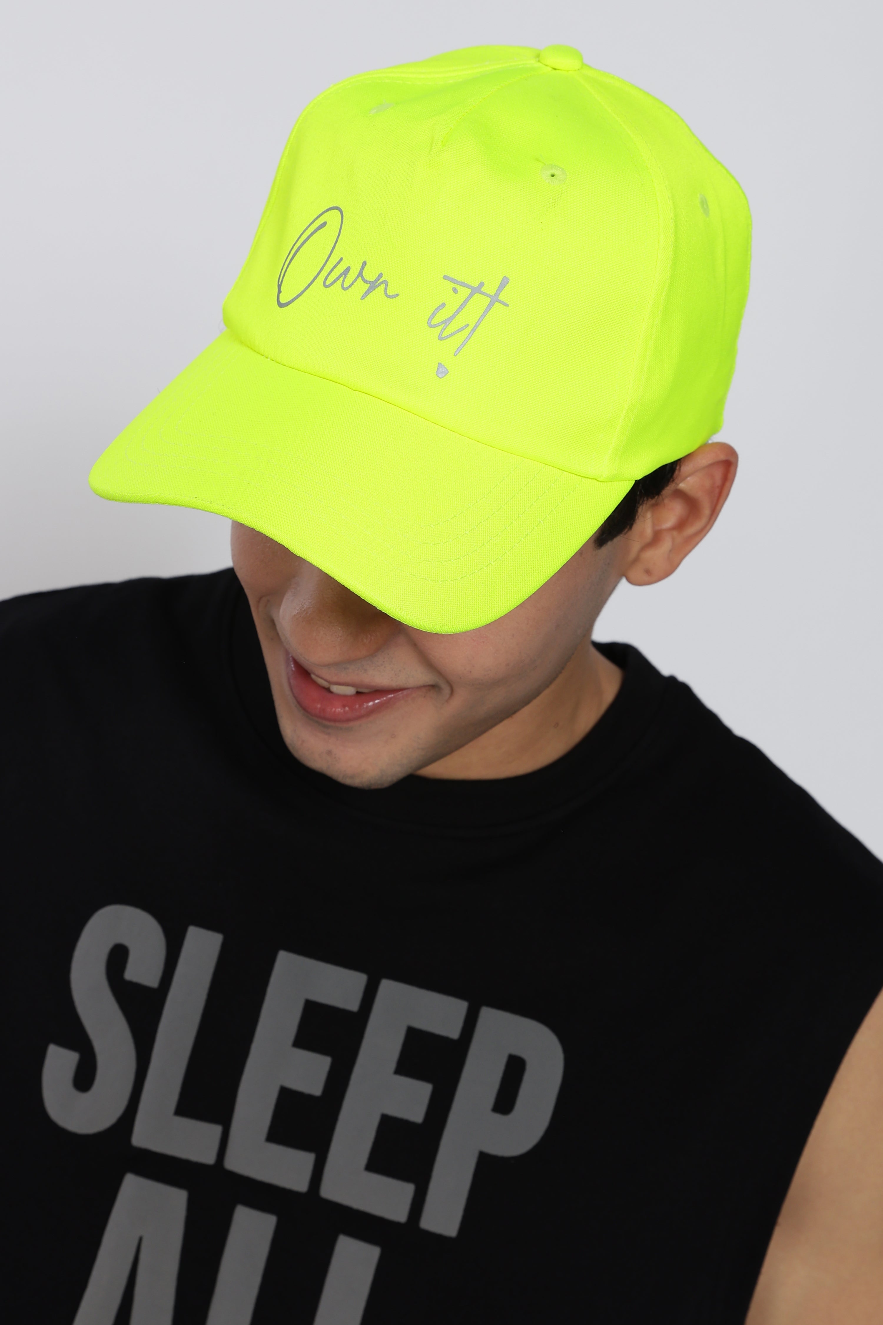 Green Printed Cap