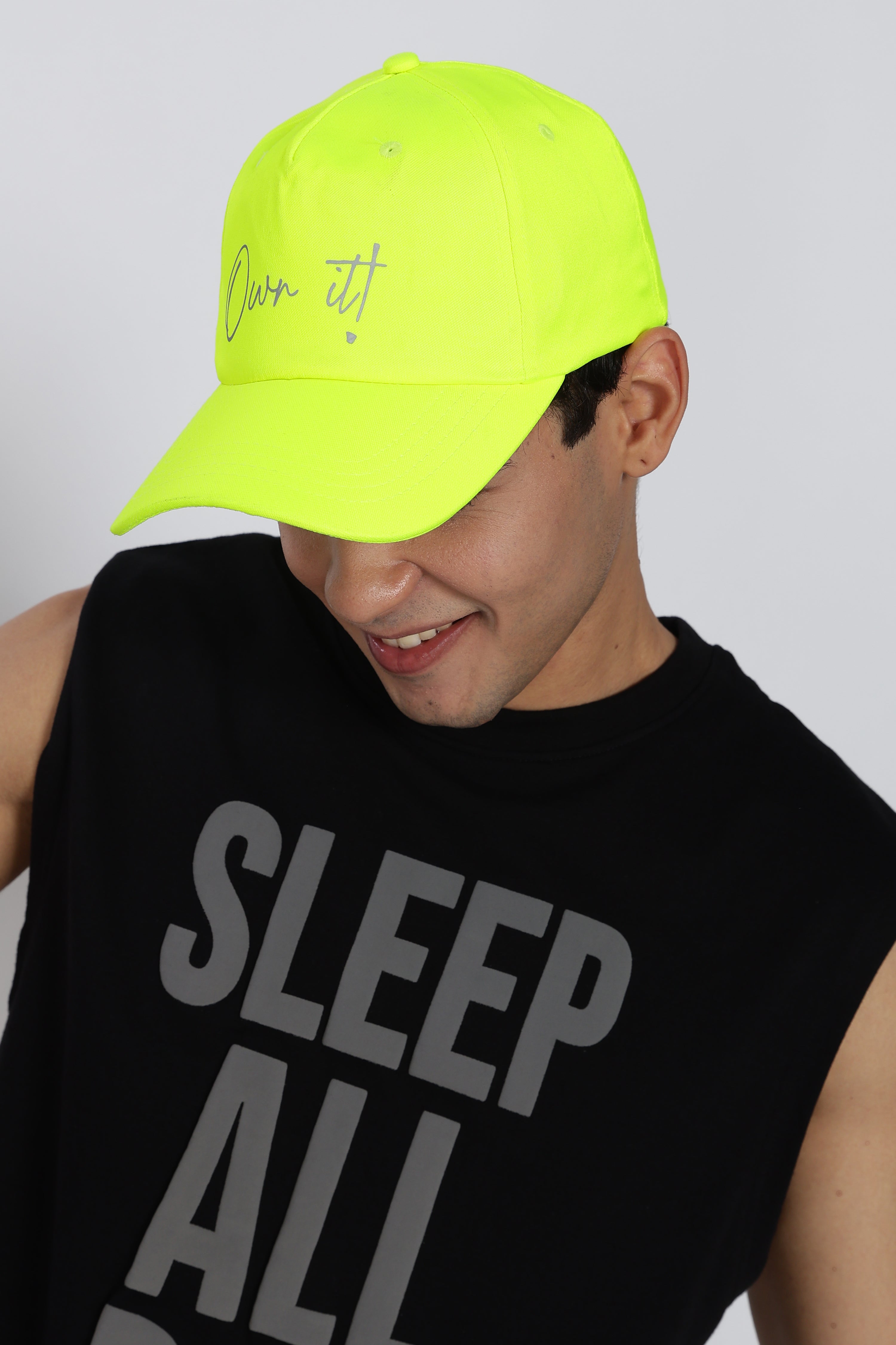 Green Printed Cap