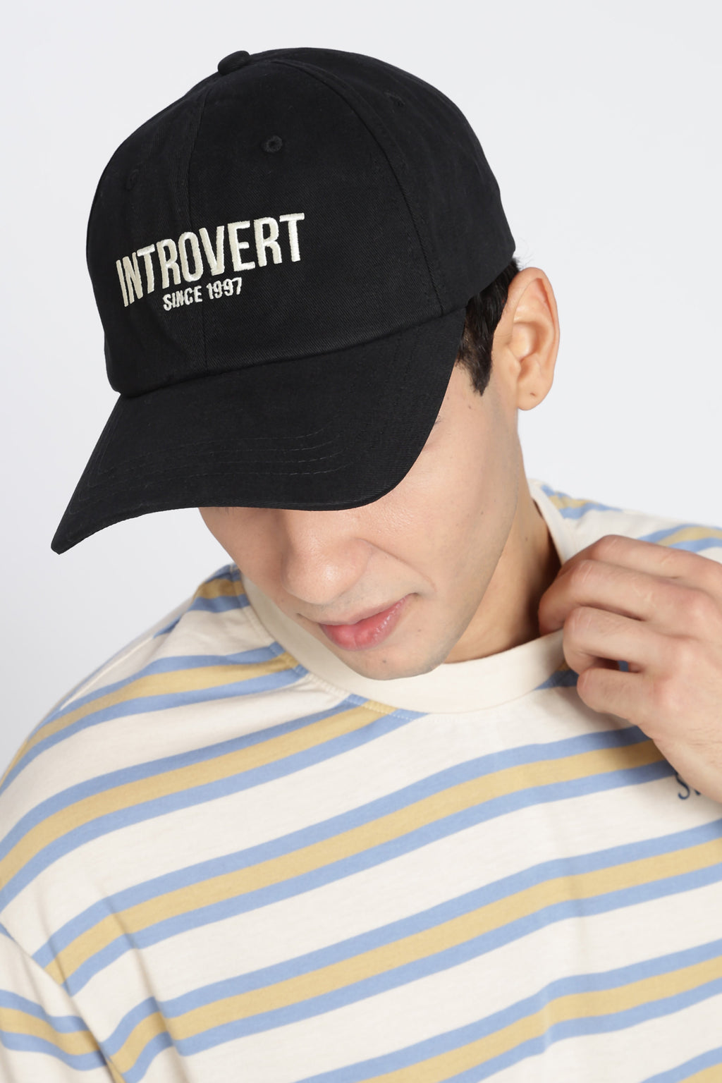 Black Embroidered Cap