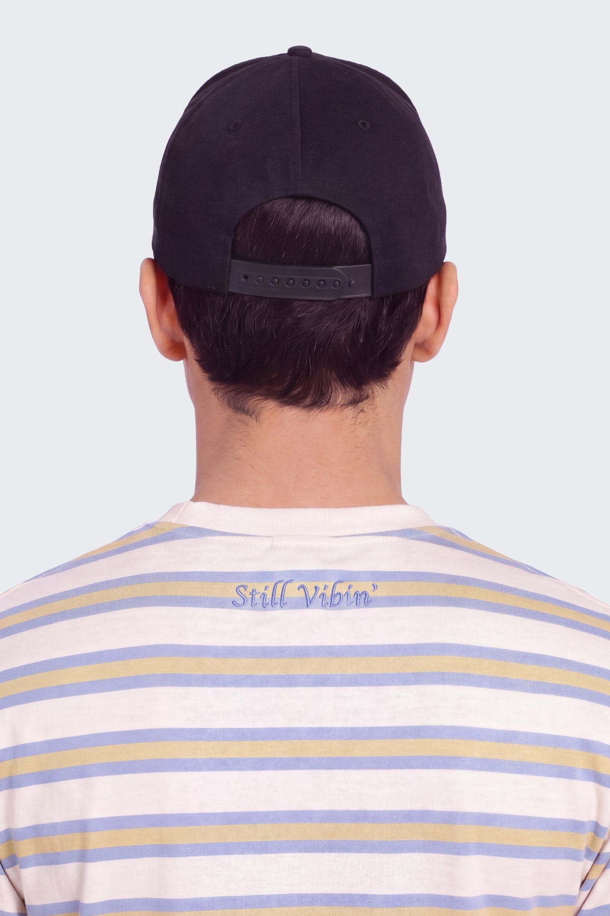 Black Embroidered Cap