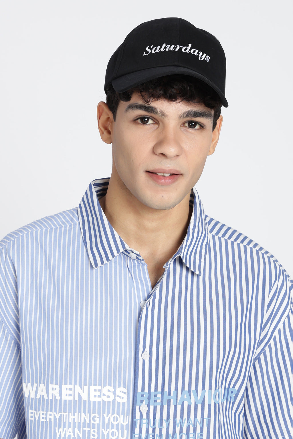Black Embroidered Cap