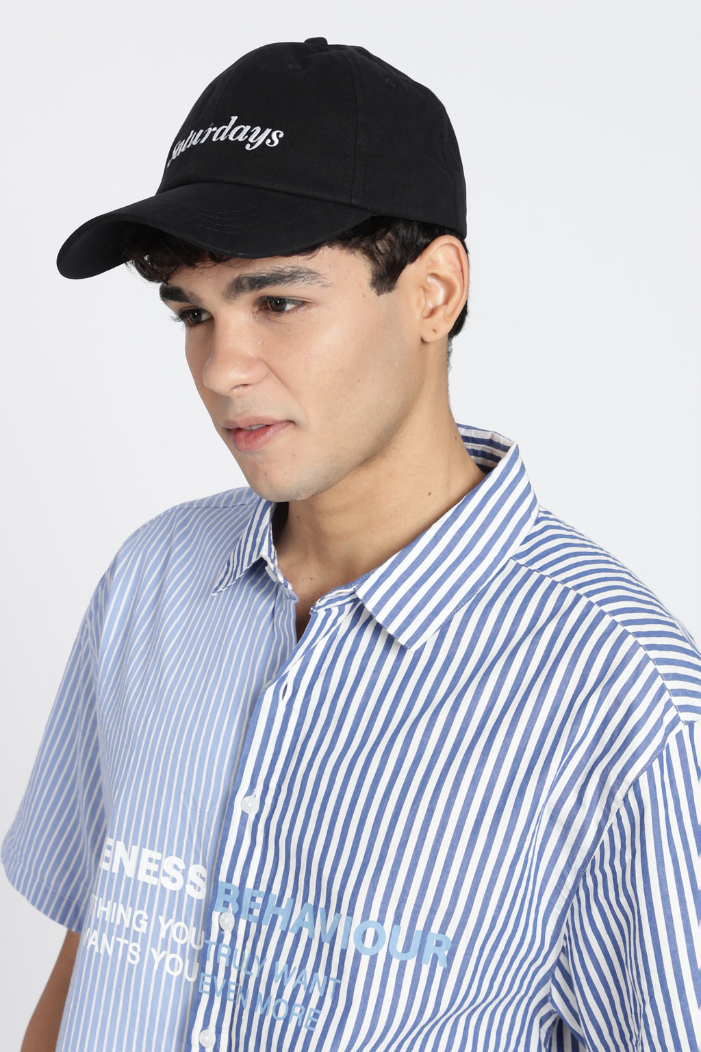Black Embroidered Cap