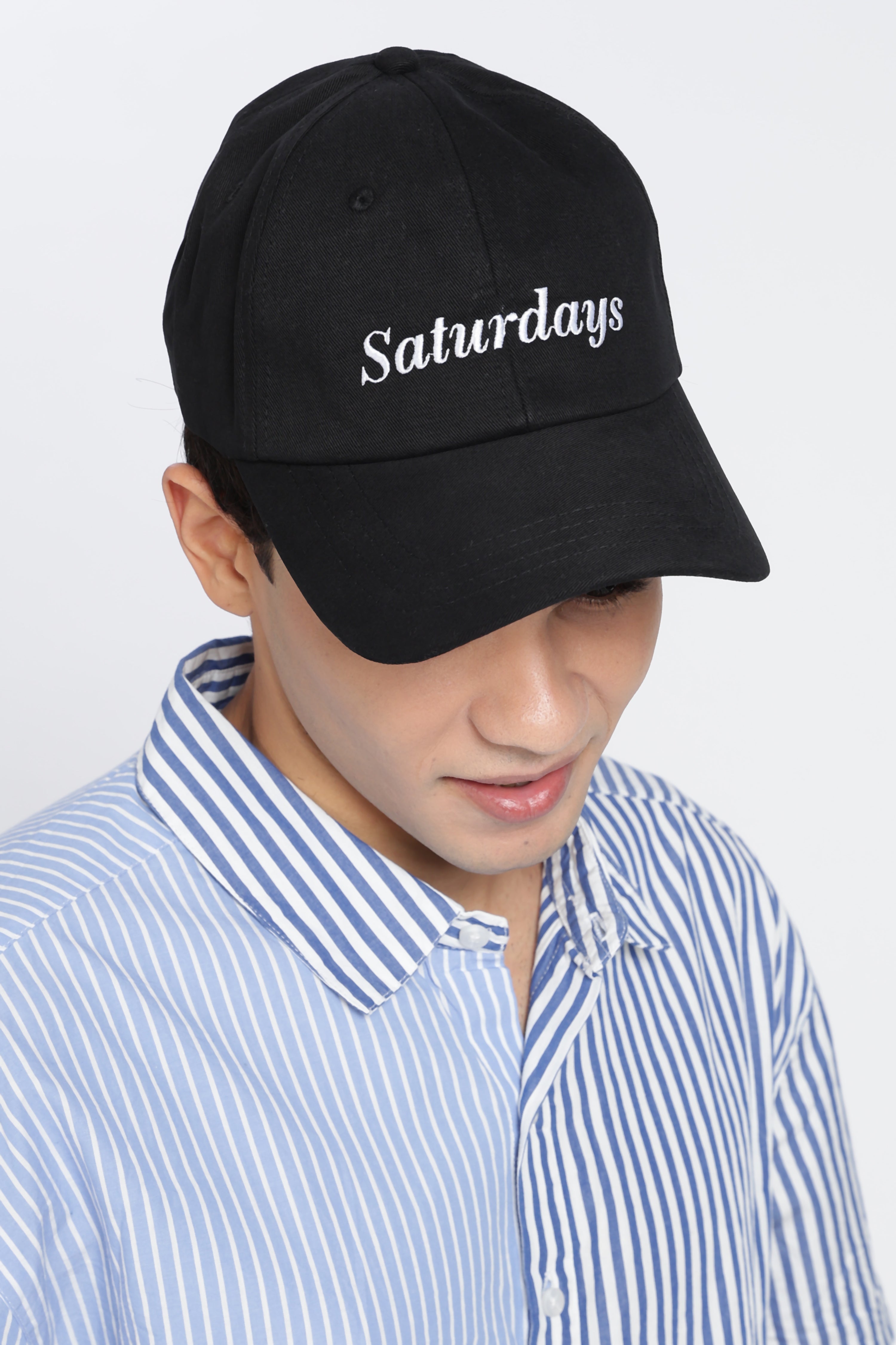 Black Embroidered Cap