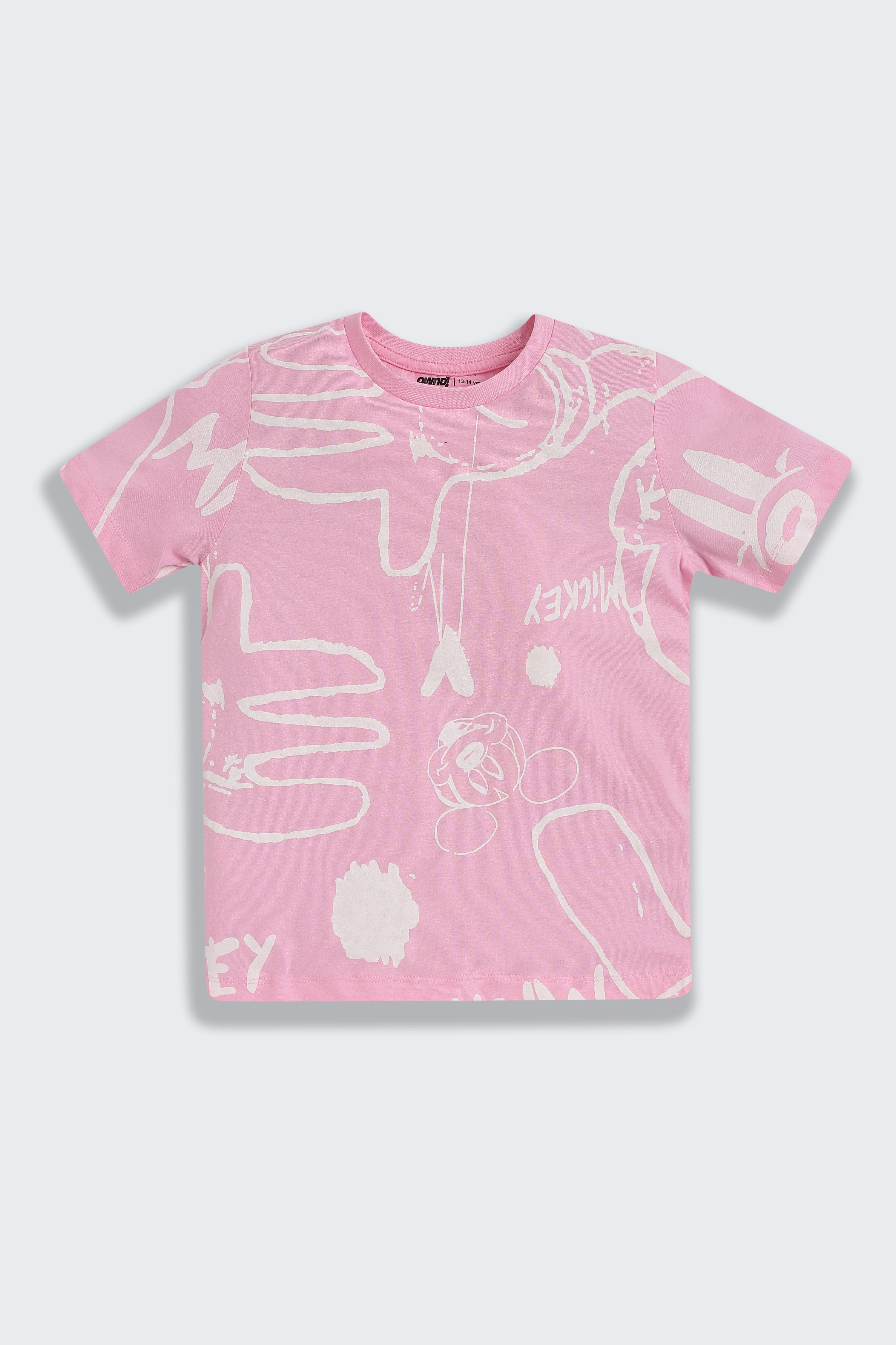 Pink Regular Fit All - Over Printed Night Suit Set