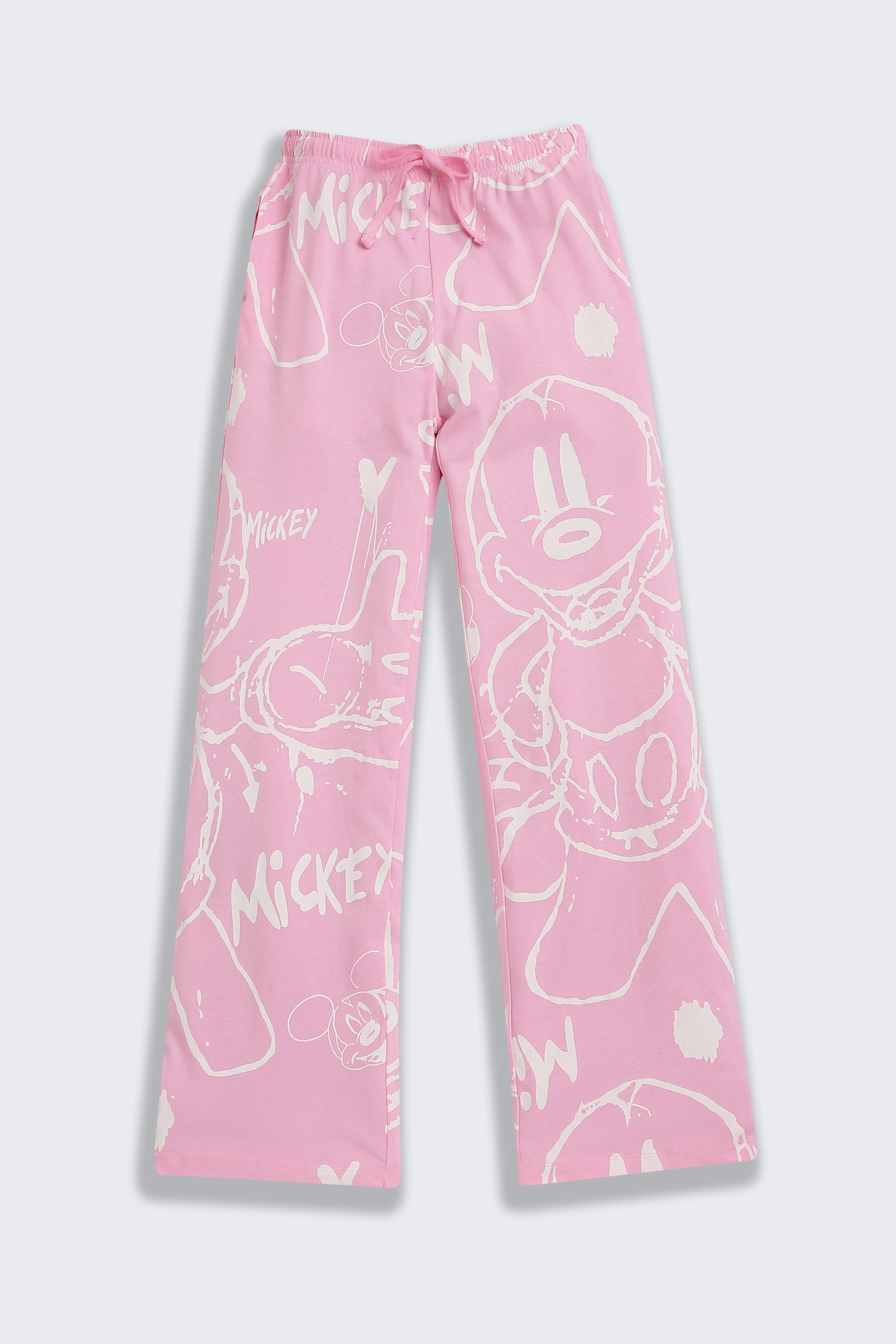 Pink Regular Fit All - Over Printed Night Suit Set