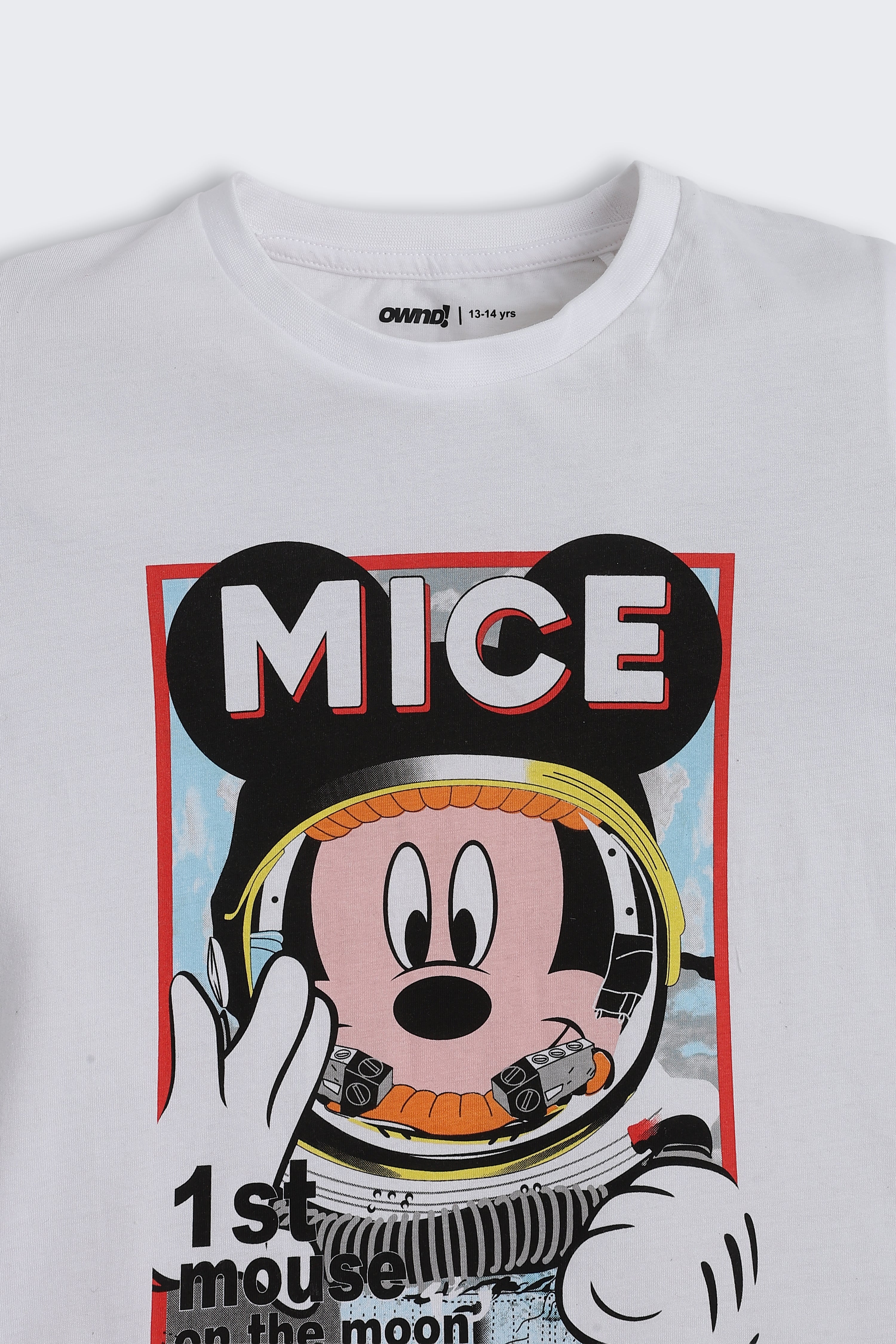 White Minnie Mouse Graphic Printed Regular Fit Night Suit