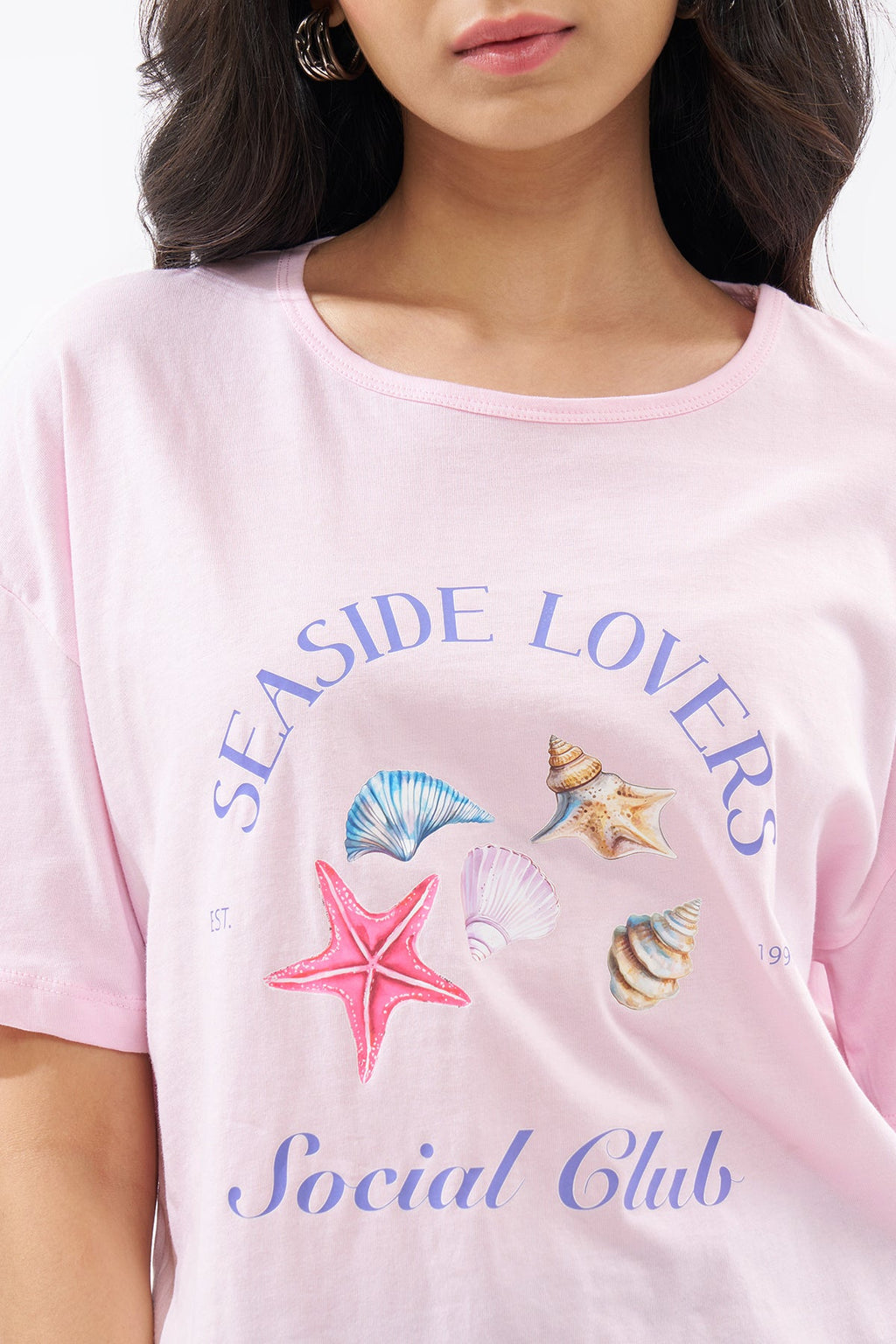 Pink Aquatic Graphic T-Shirt