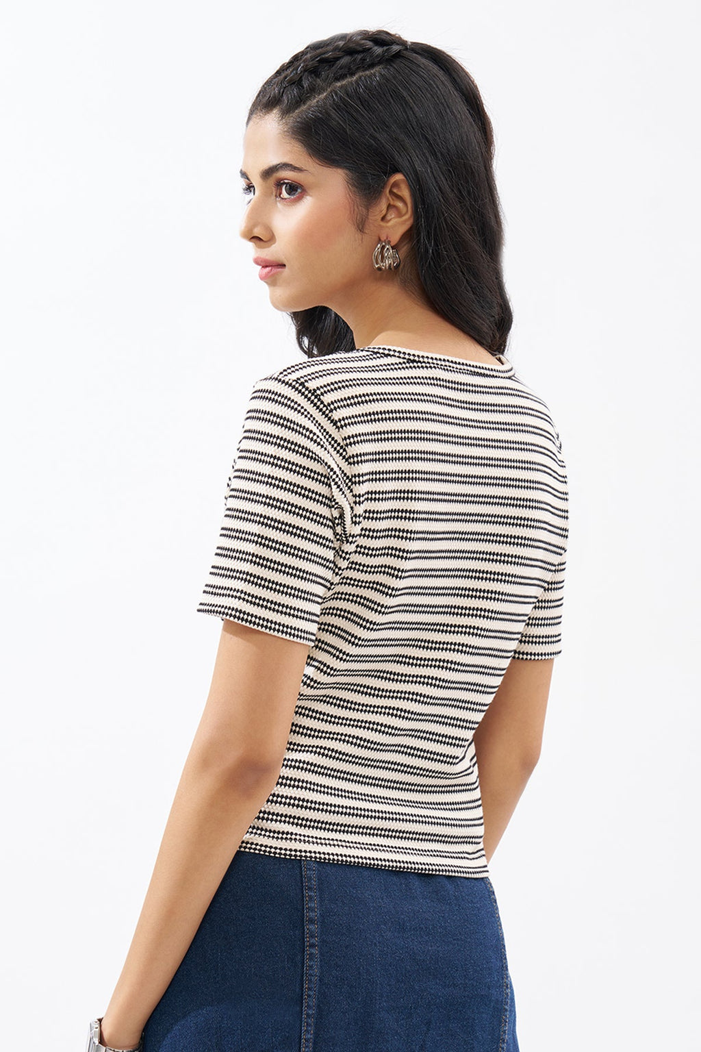 Black Striped Top
