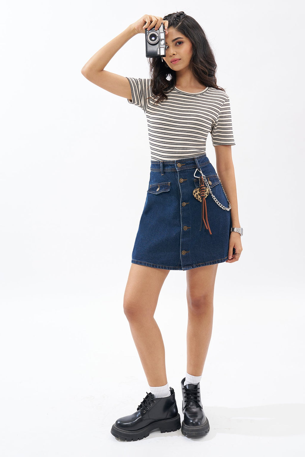 Black Striped Top