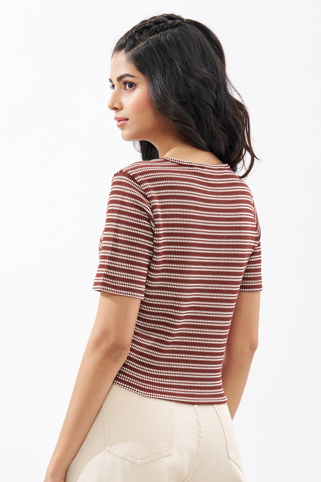 Red Striped Top