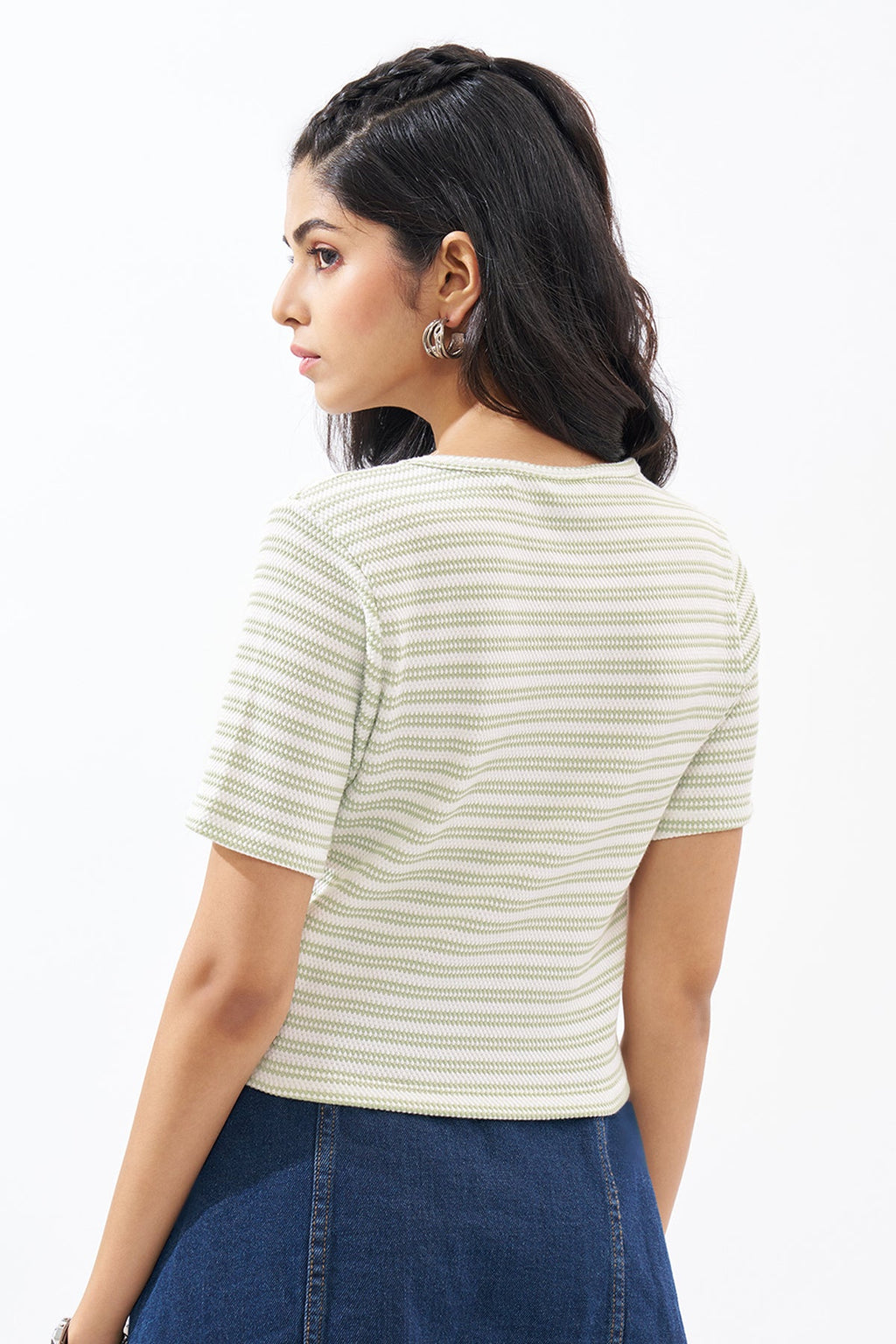 Mint Striped Top