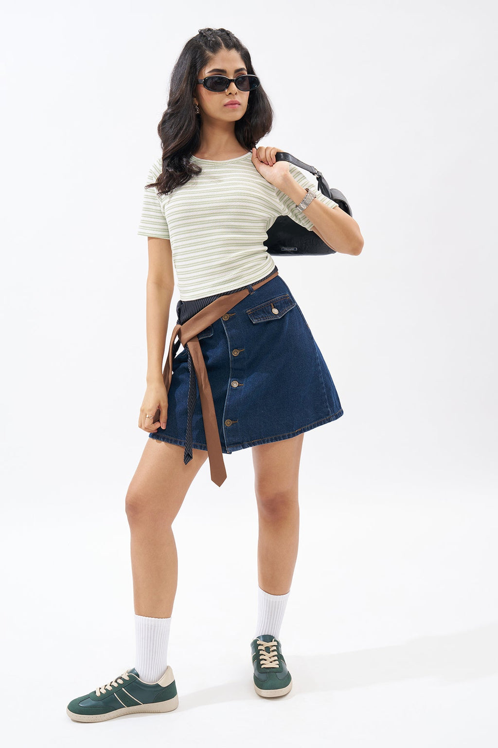 Mint Striped Top