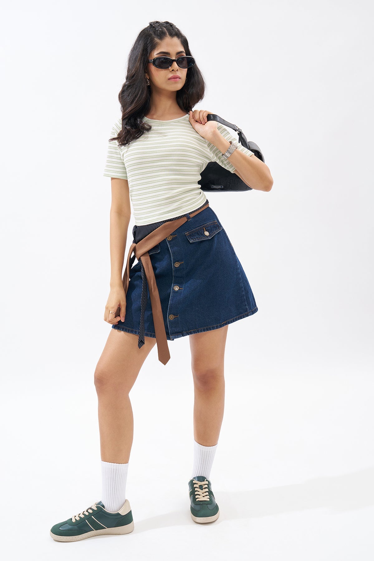 Mint Striped Top