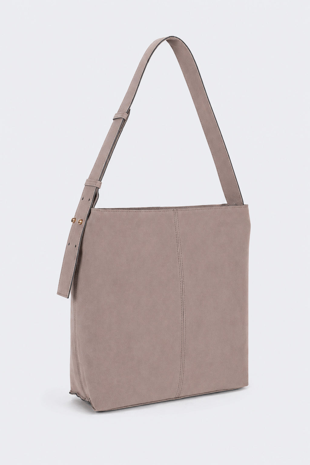 Mauve Solid Tote Bags