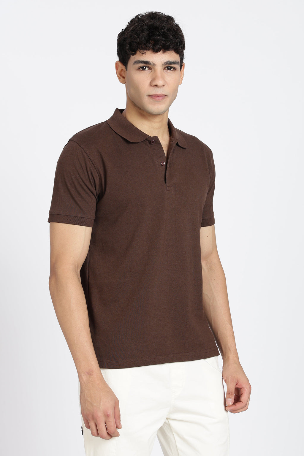 Chocolate Everyday Essentials Regular Fit Polo T-Shirt