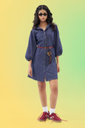 Blue Denim Shirt Dress
