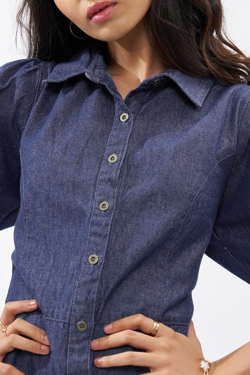 Blue Denim Shirt Dress