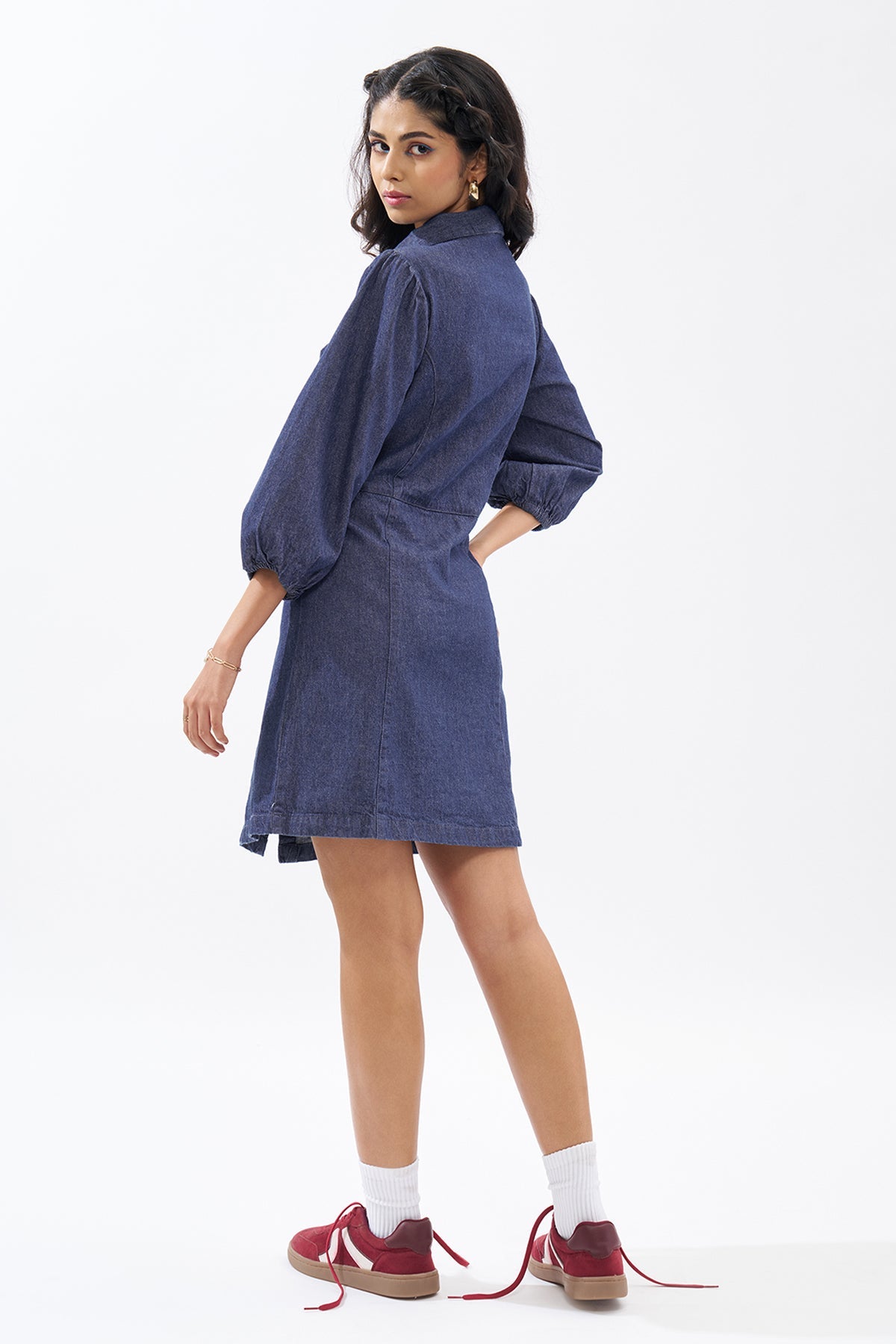 Blue Denim Shirt Dress