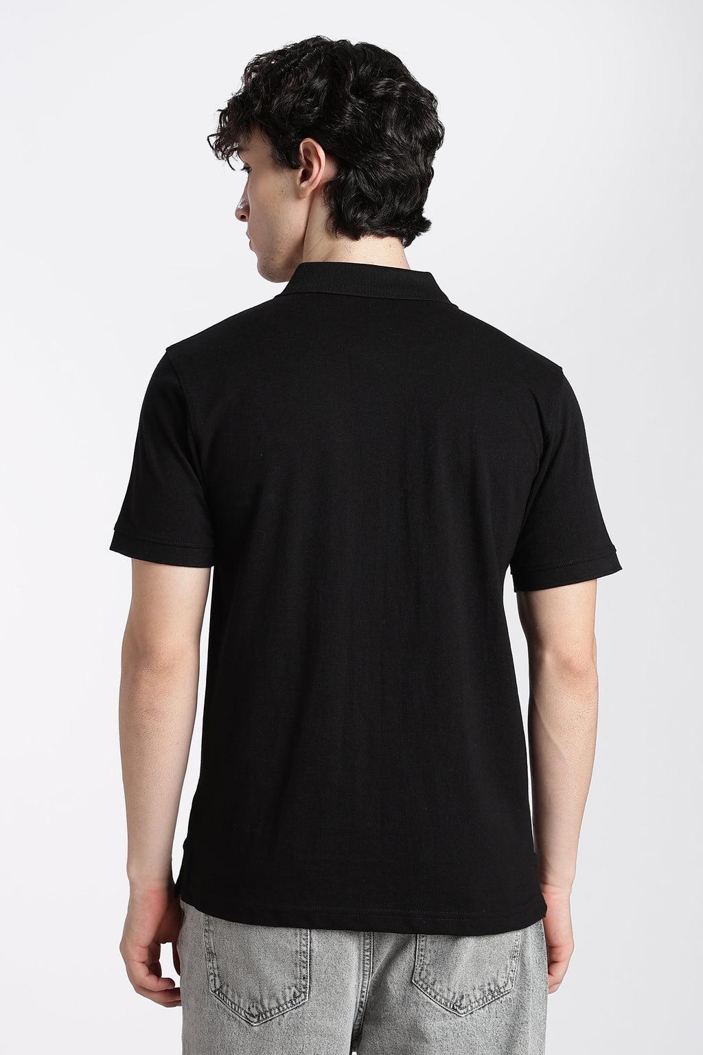 Black Everyday Regular Fit Polo T-Shirt