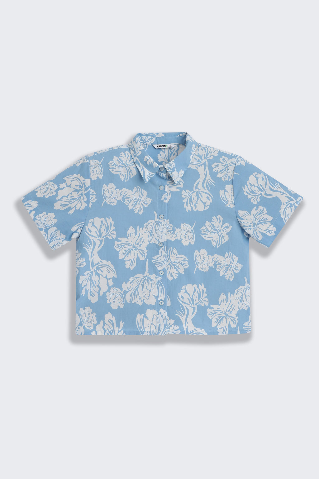 Blue Floral Printed Regular Fit Co-ord Set