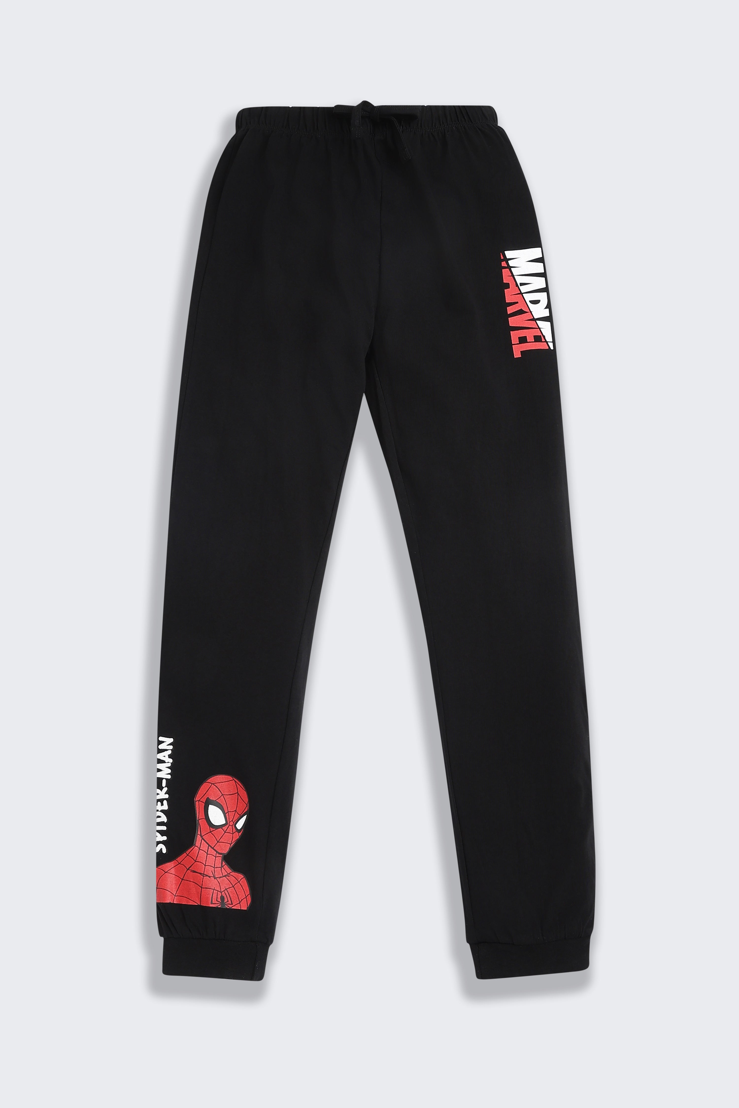Red Spiderman Graphic Printed Regular Fit Night Suit
