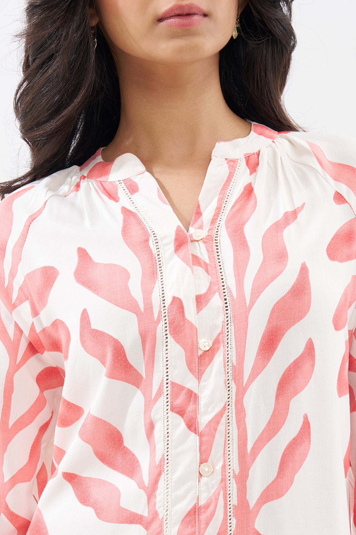 Peach Printed Dress