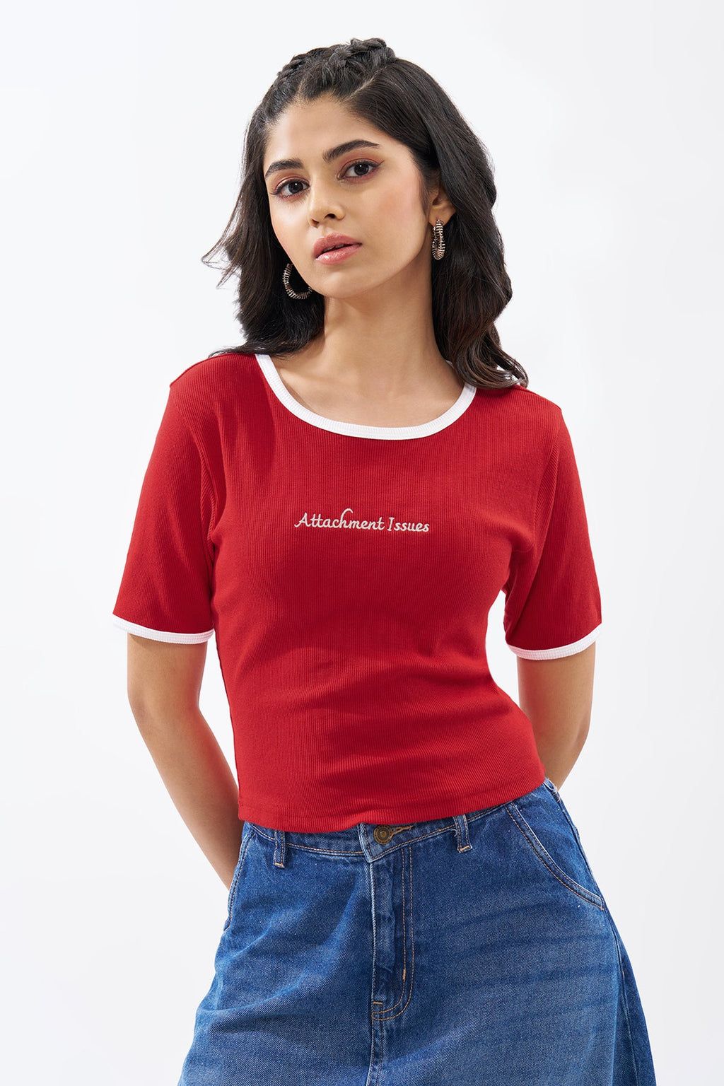 Red Ringer Top