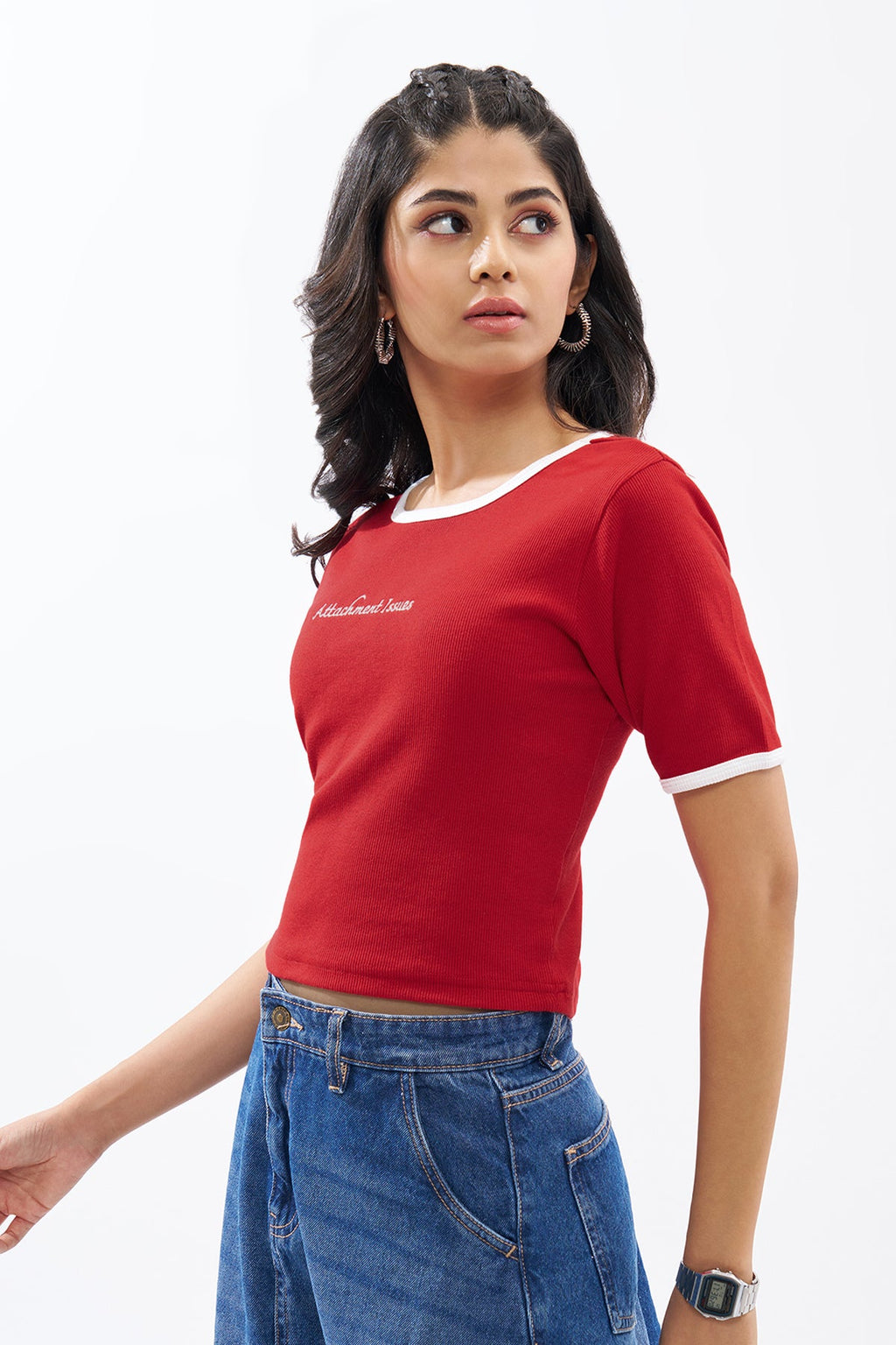 Red Ringer Top