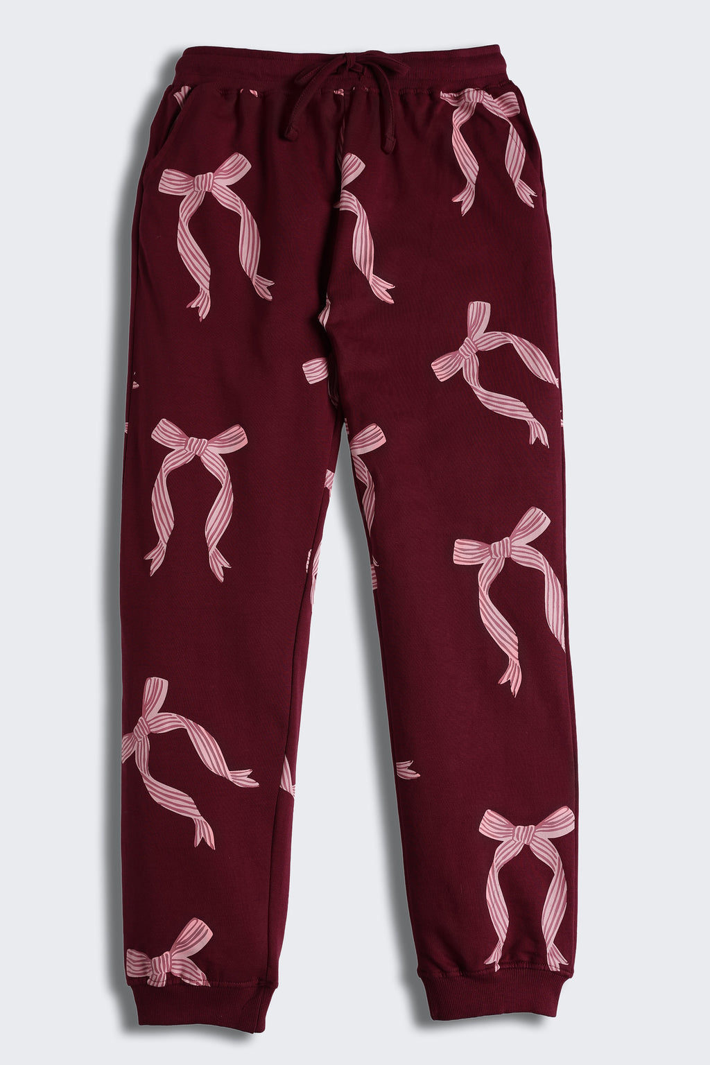 Maroon Regular Fit Joggers