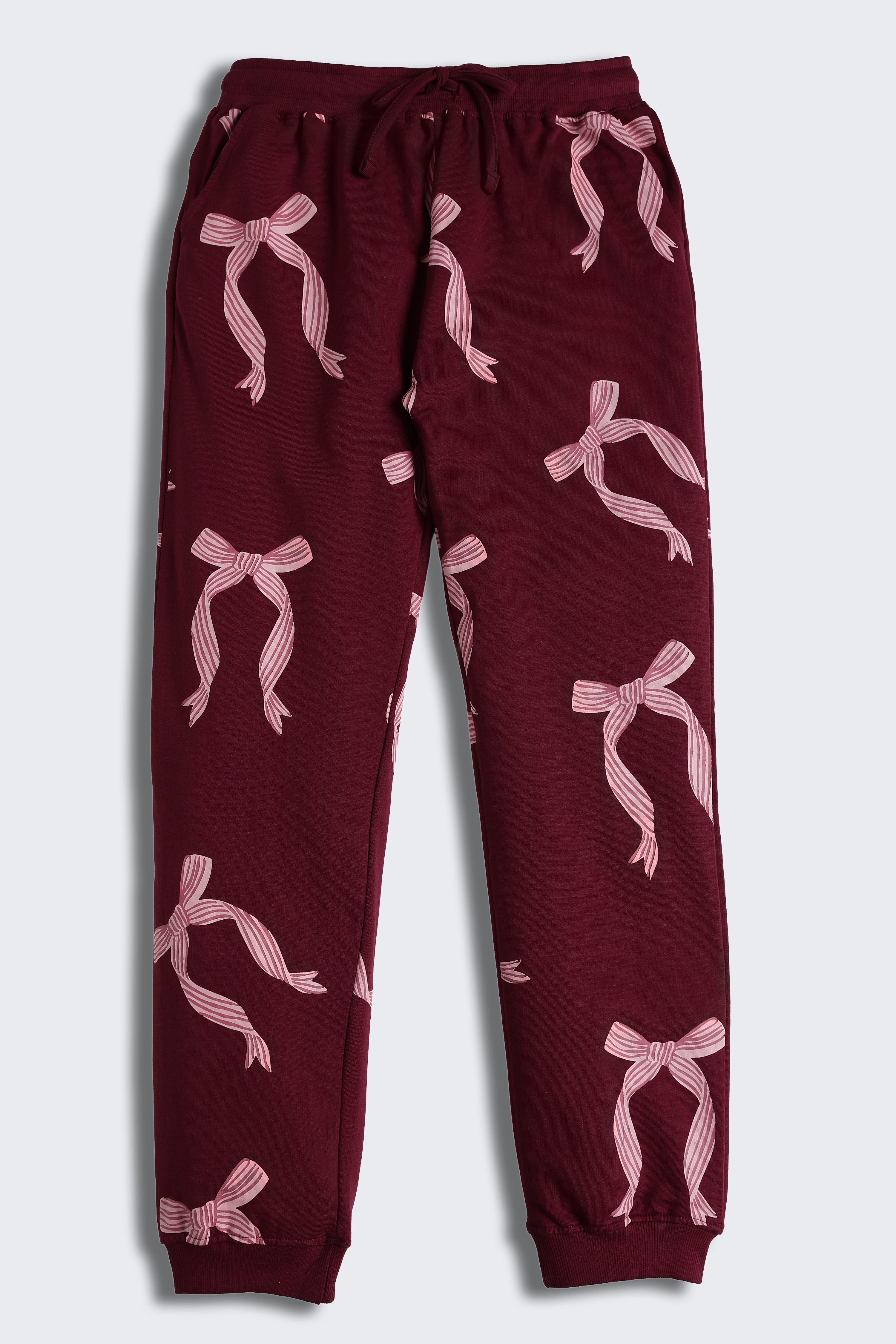 Maroon Regular Fit Joggers