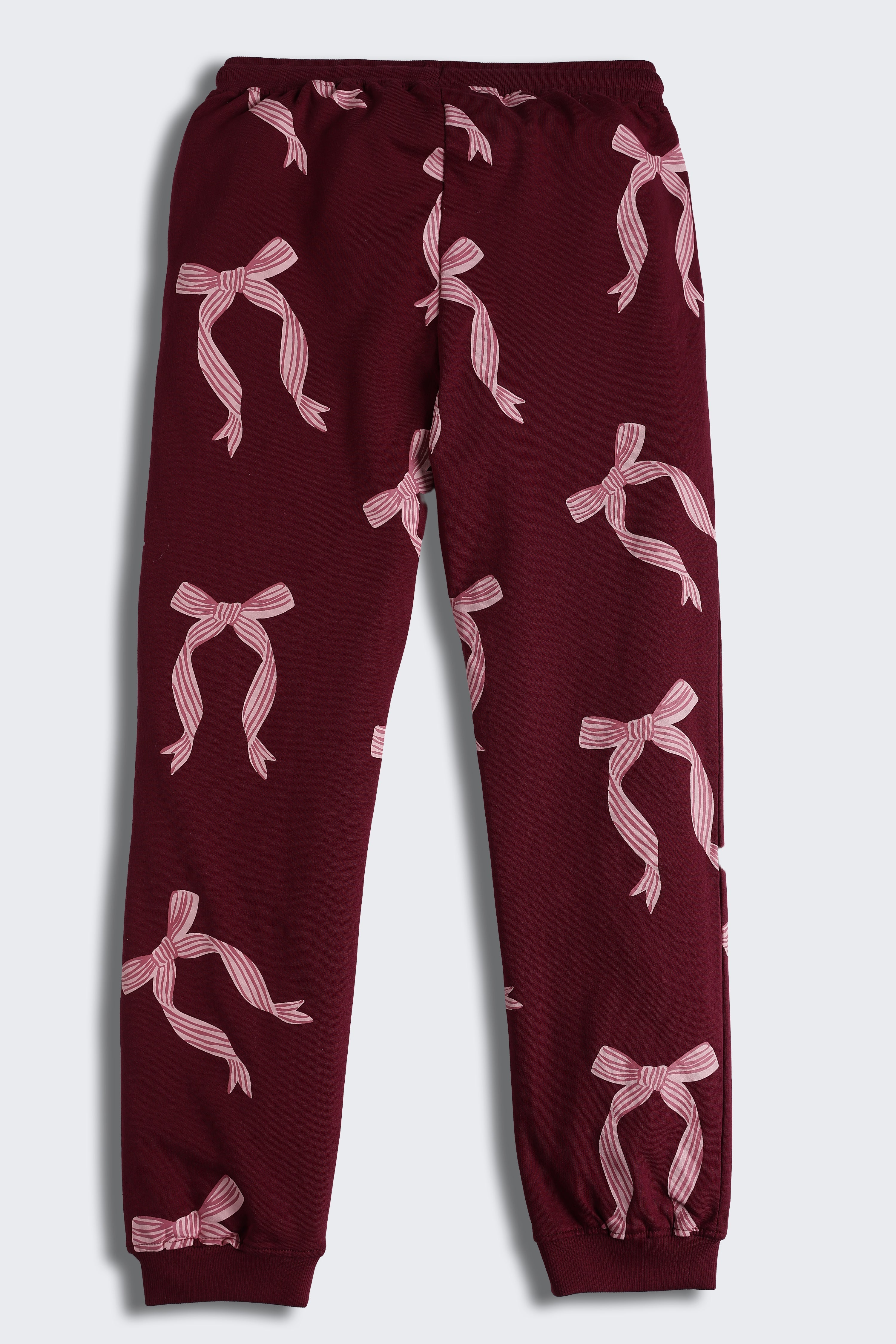 Maroon Regular Fit Joggers