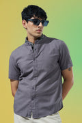Grey Regular Fit Casual Shirt