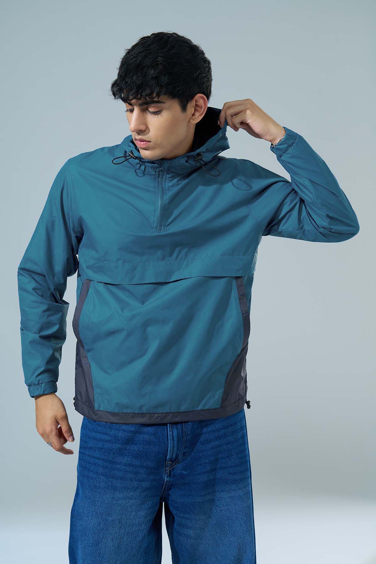 Blue Regular Fit Jacket