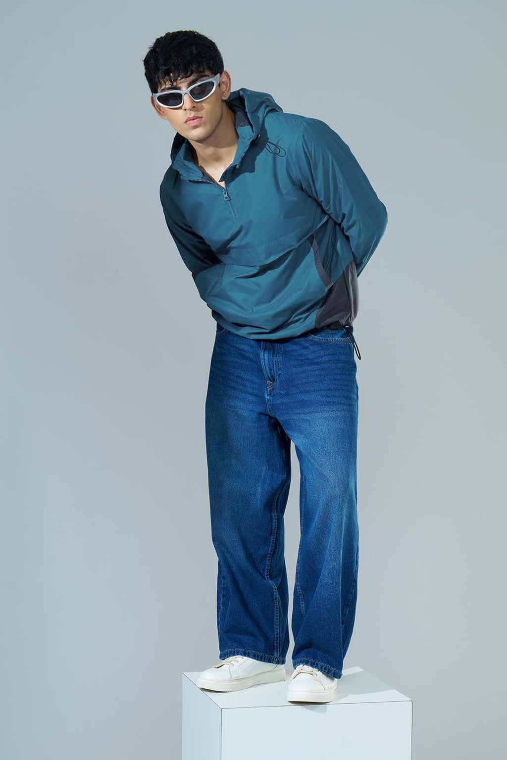 Blue Regular Fit Jacket