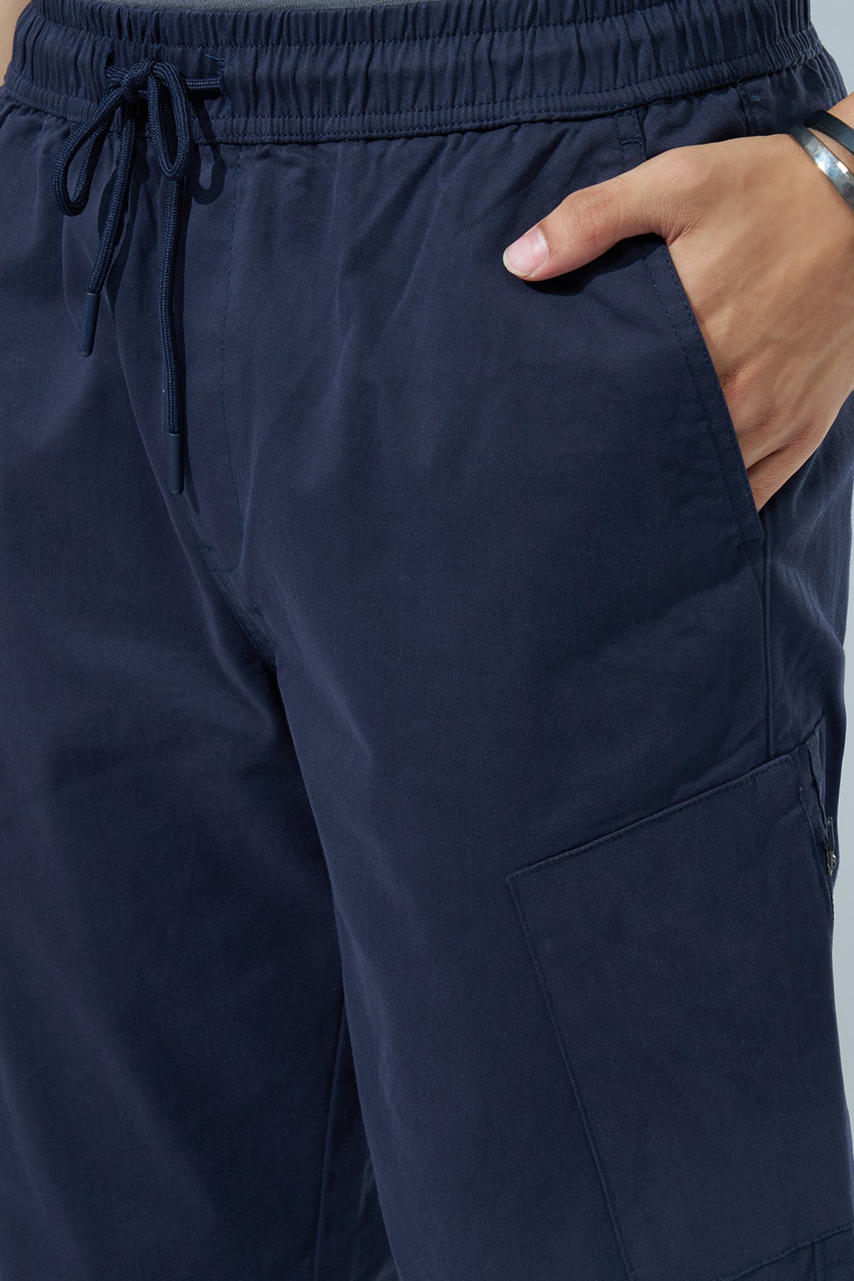 Navy Regular Fit Joggers