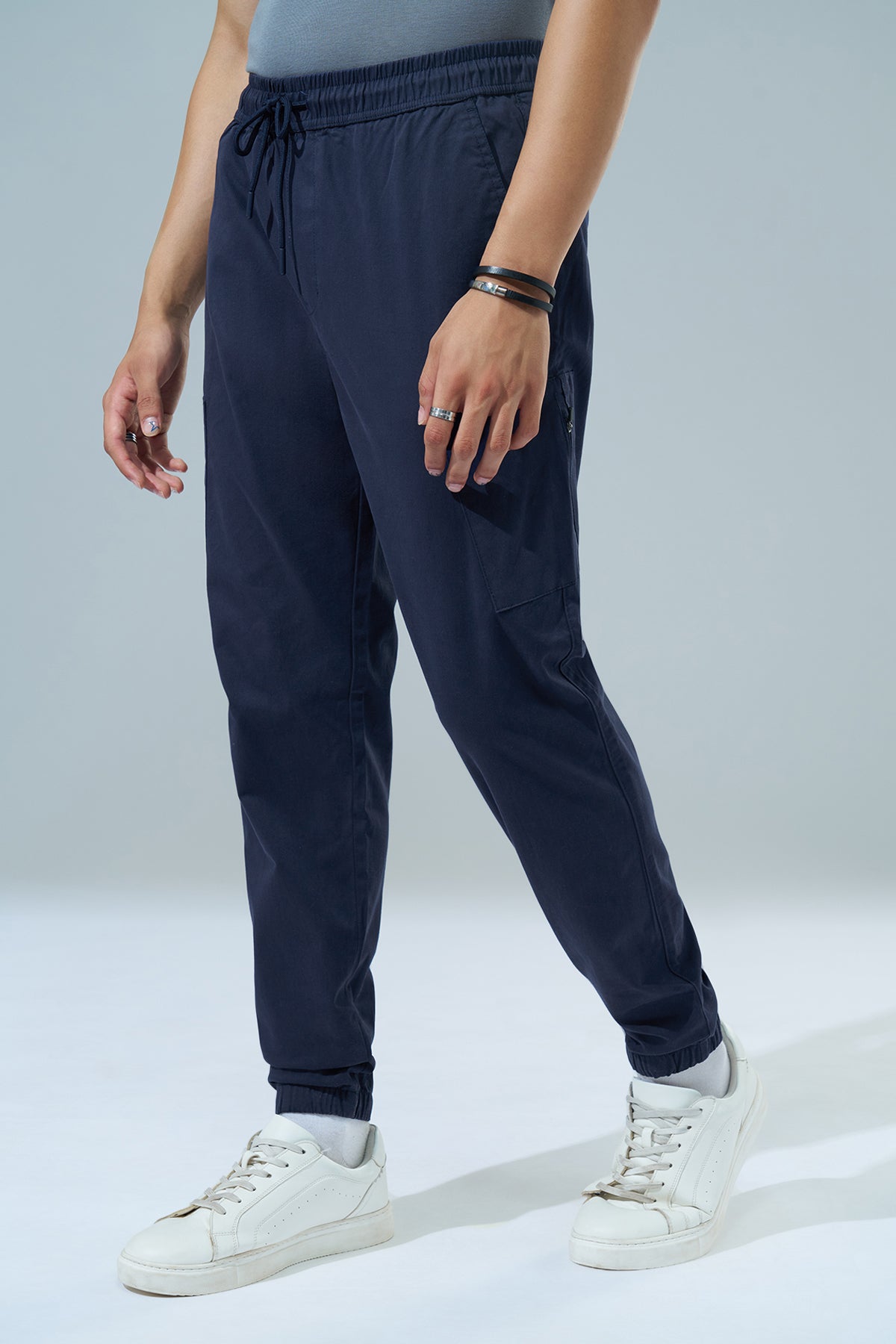 Navy Regular Fit Joggers