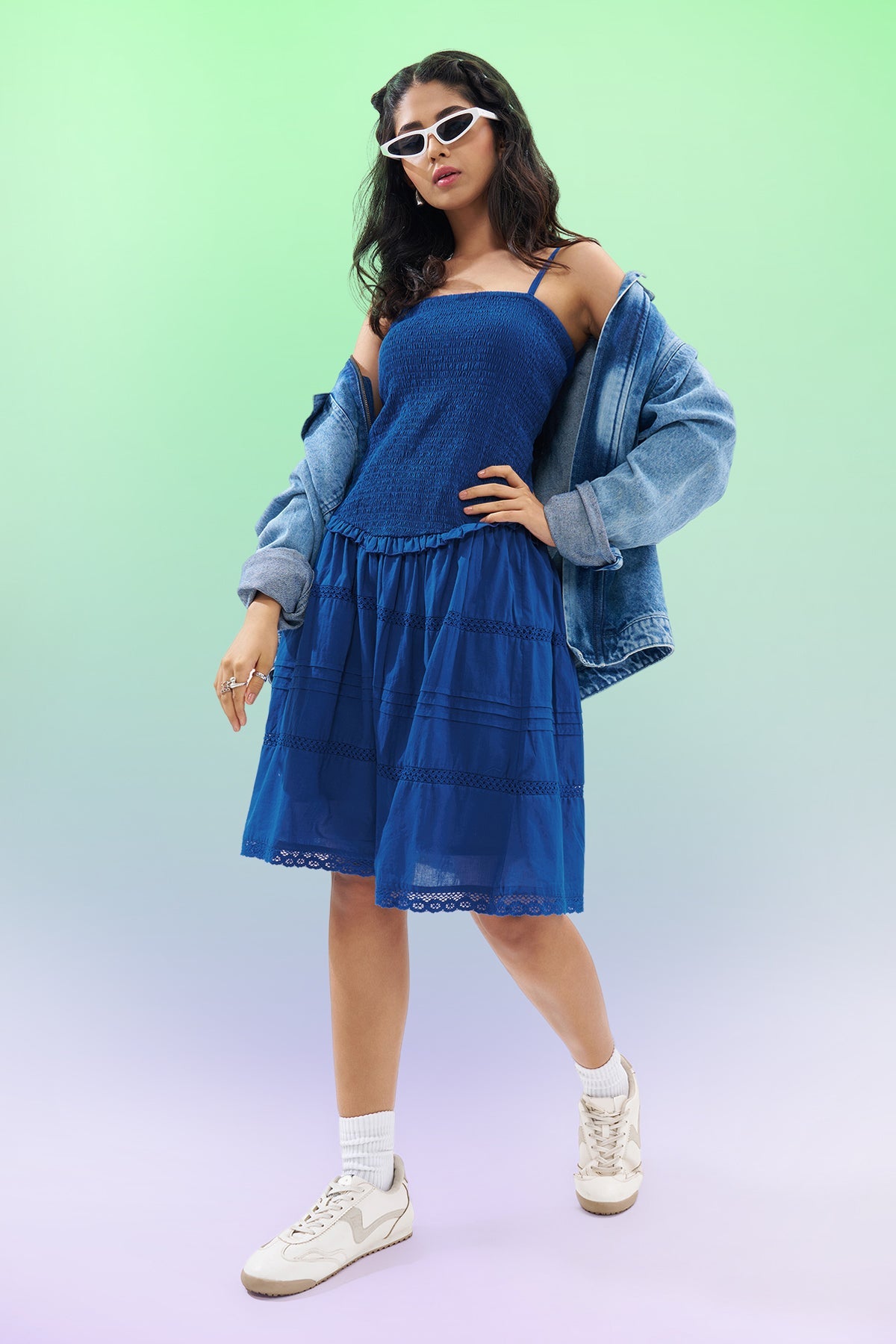 Blue Sleeveless Dress