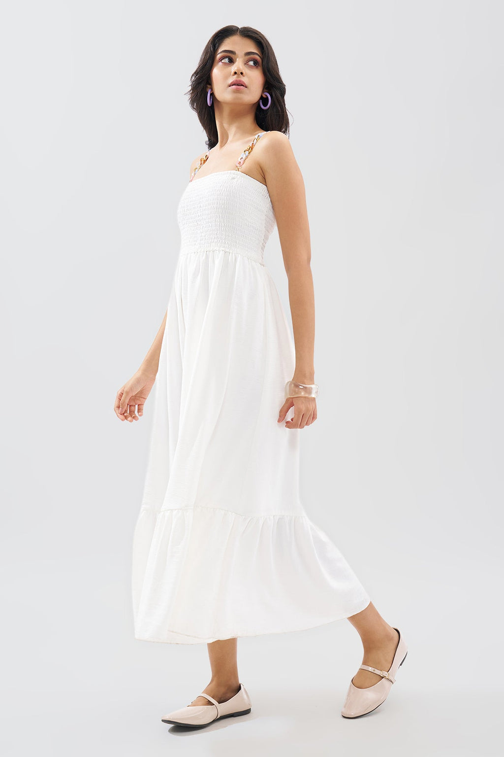 White Sleeveless Dress