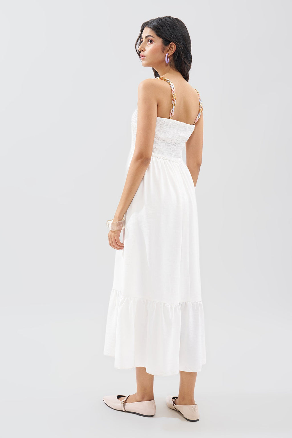 White Sleeveless Dress