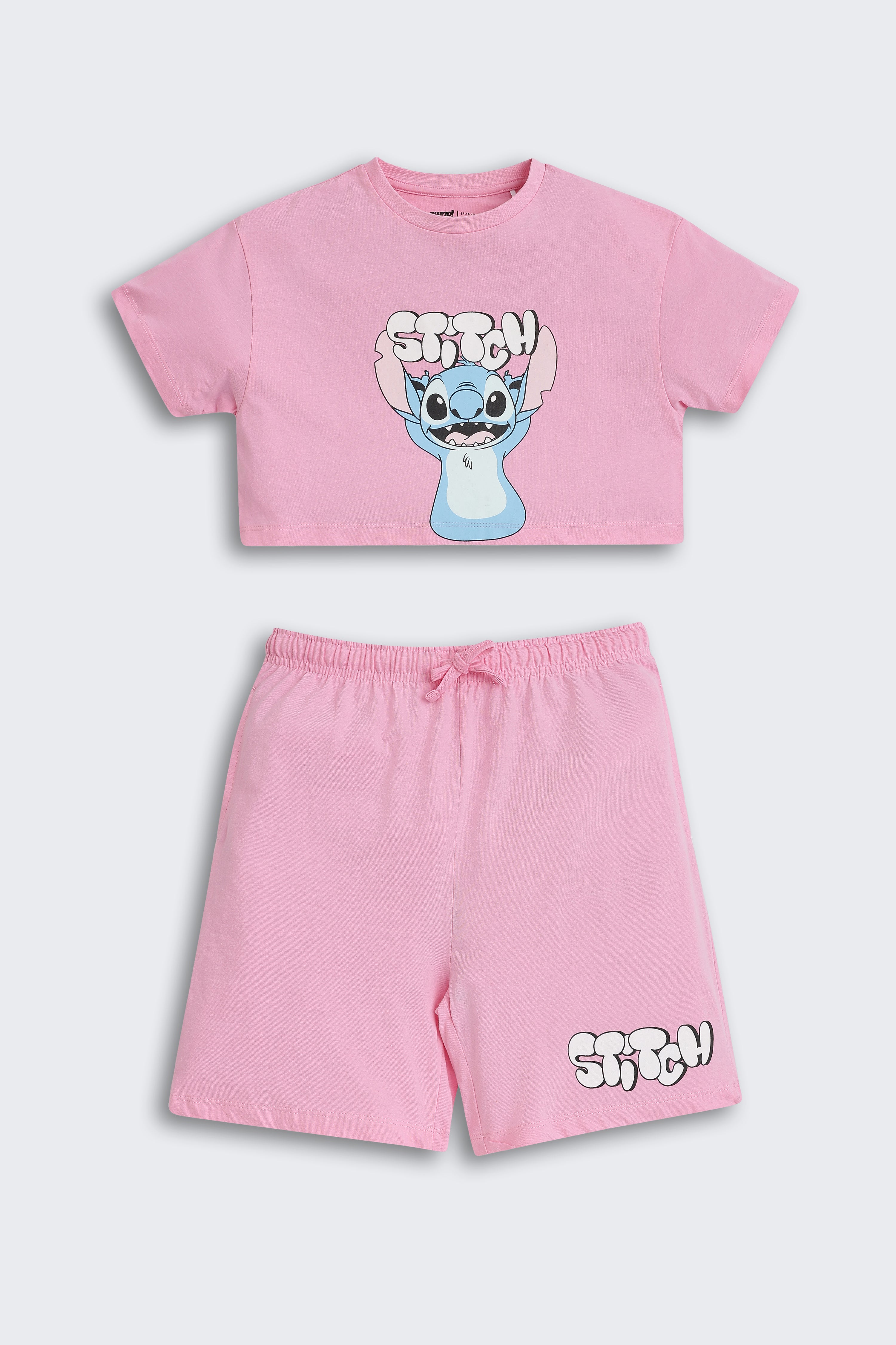 Pink Graphic Printed Regular Fit Co-ord Set