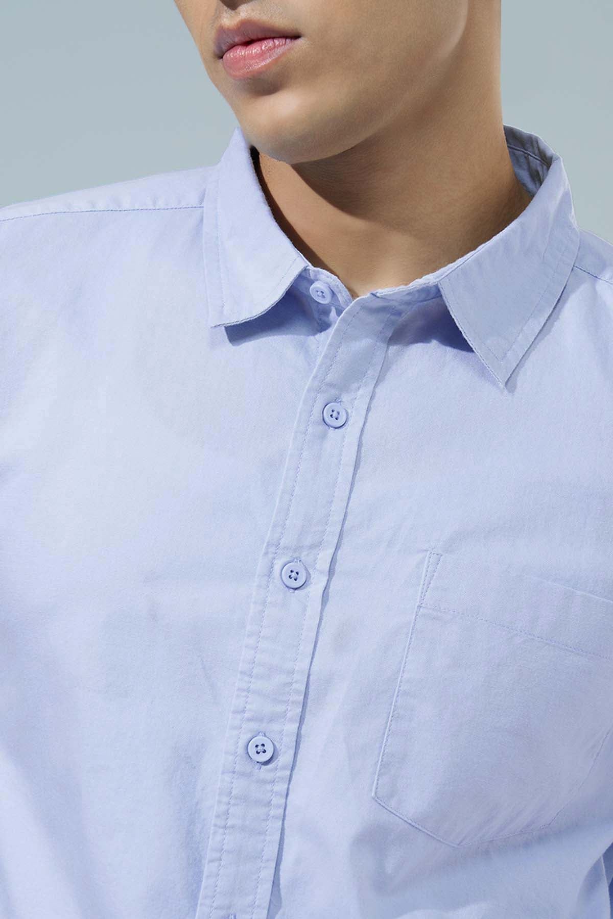Blue Regular Fit Formal Shirt