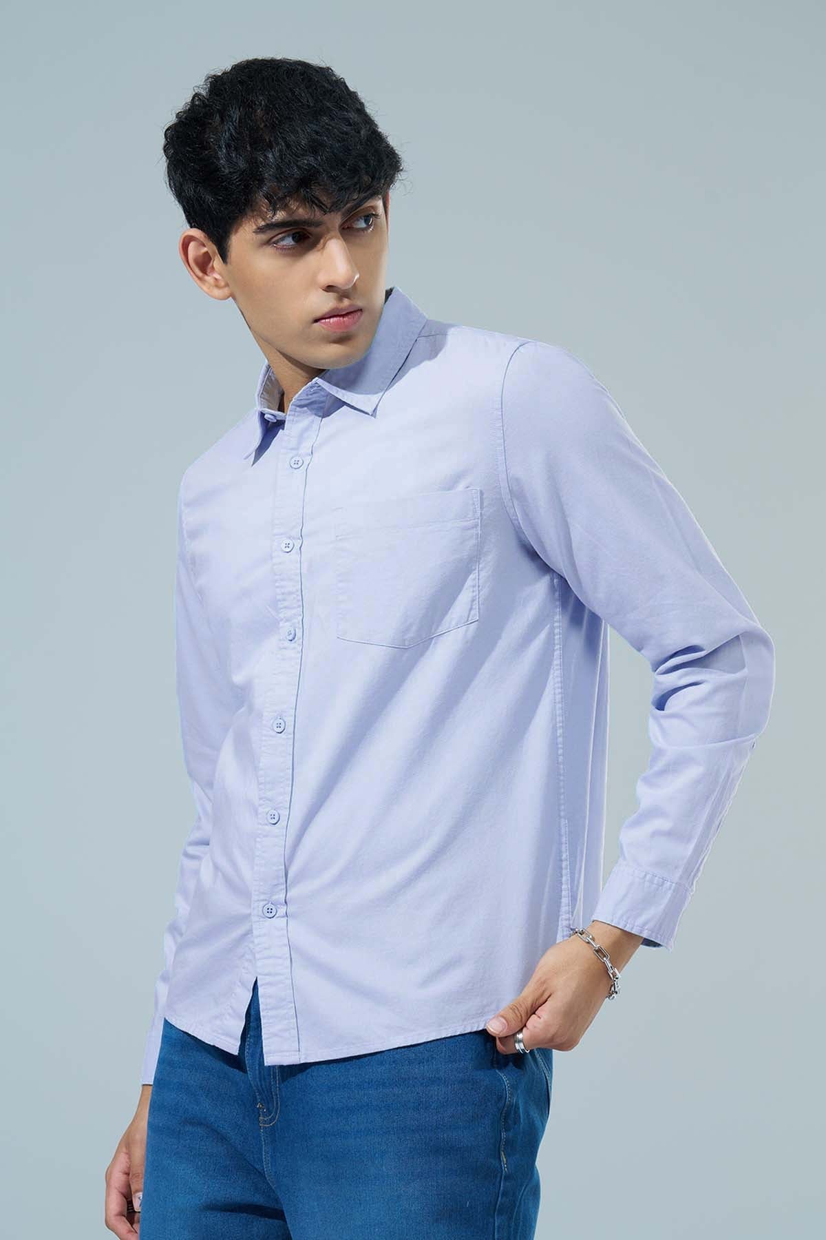Blue Regular Fit Formal Shirt