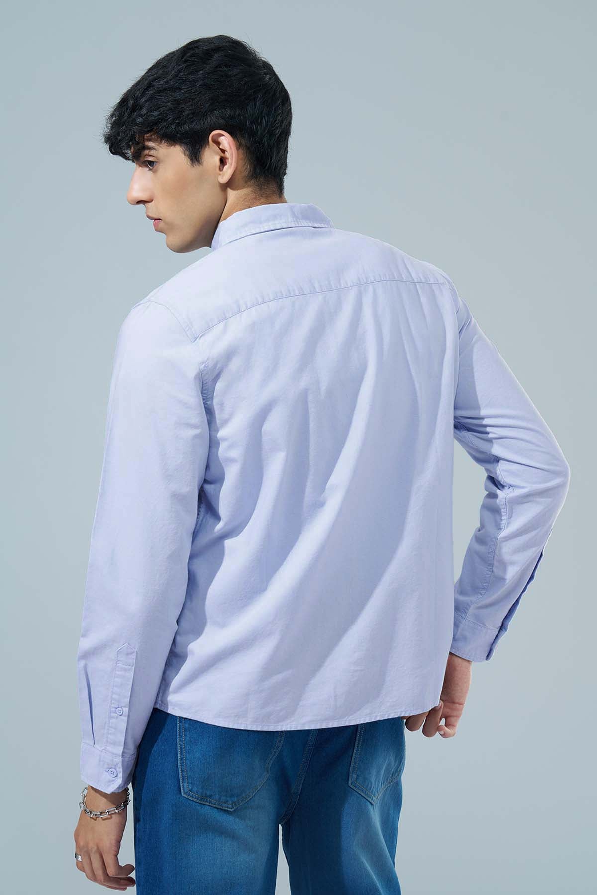 Blue Regular Fit Formal Shirt