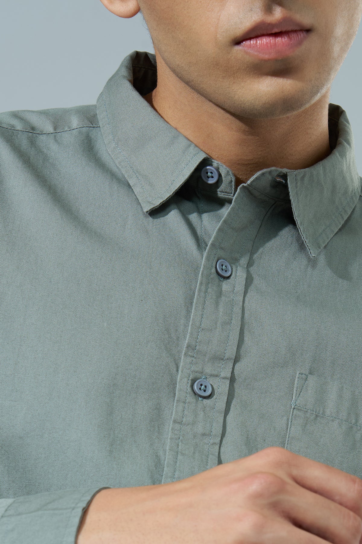 Olive Regular Fit Formal Shirt