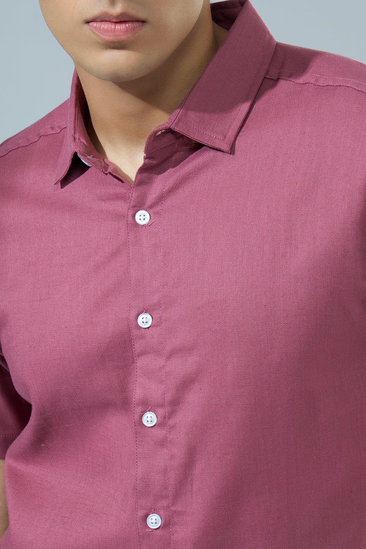 Pink Regular Fit Casual Shirt