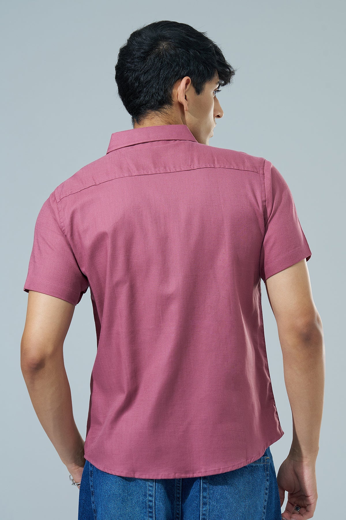 Pink Regular Fit Casual Shirt
