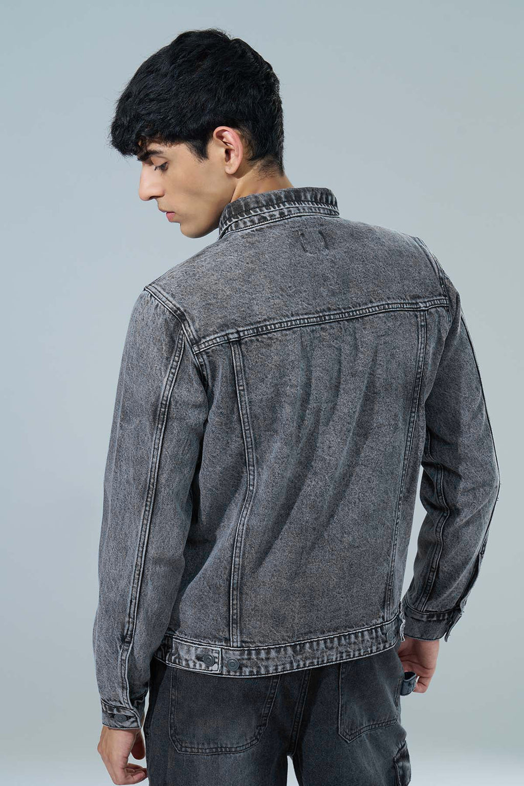 Charcoal Regular Fit Jacket